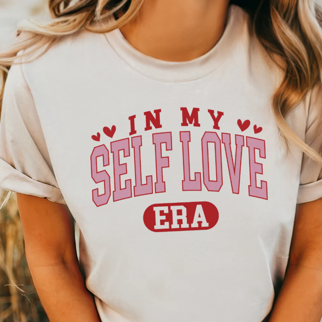 Online Exclusive | In My Self Love Era Graphic Tee in Cream