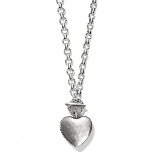 Brighton | Inner Circle Heart Toggle Necklace in Silver