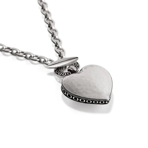 Brighton | Inner Circle Heart Toggle Necklace in Silver
