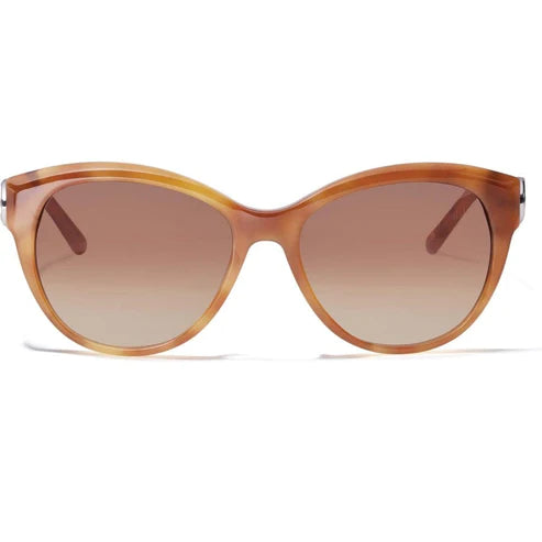 Brighton | Interlok Braid Sunglasses in Amber Brown - Giddy Up Glamour Boutique