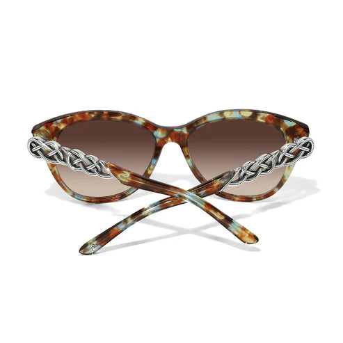 Brighton | Interlok Braid Blue Havana Sunglasses