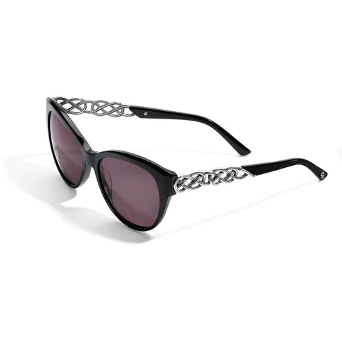 Brighton | Interlok Braid Sunglasses in Black - Giddy Up Glamour Boutique