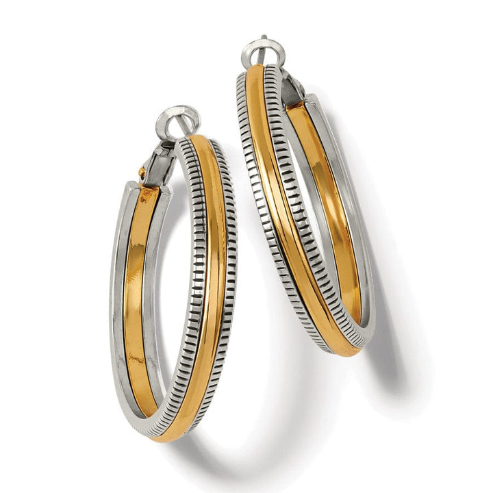 Brighton | Interlok Heirloom Two Tone Hoop Earrings