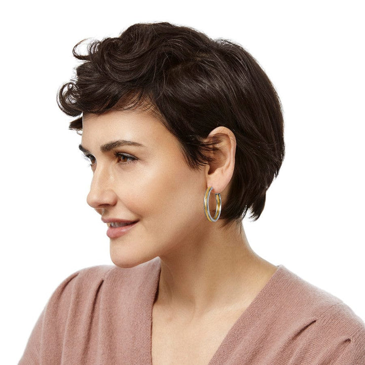 Brighton | Interlok Heirloom Two Tone Hoop Earrings