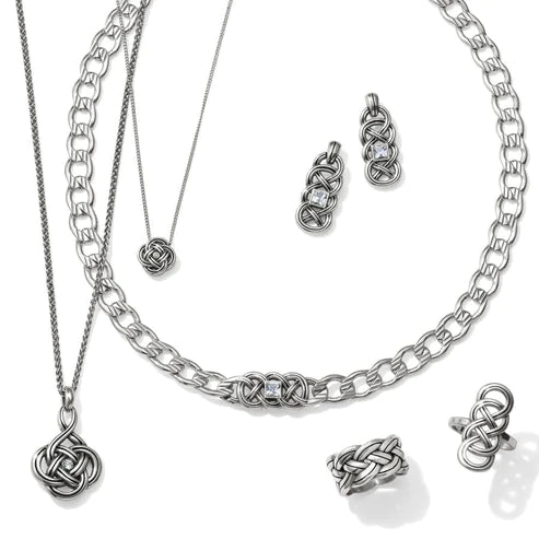 Brighton | Interlok Shine Necklace in Silver Tone - Giddy Up Glamour Boutique