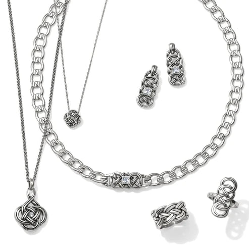 Brighton | Interlok Mini Necklace in Silver Tone - Giddy Up Glamour Boutique