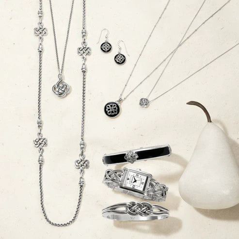 Brighton | Interlok Mini Necklace in Silver Tone - Giddy Up Glamour Boutique