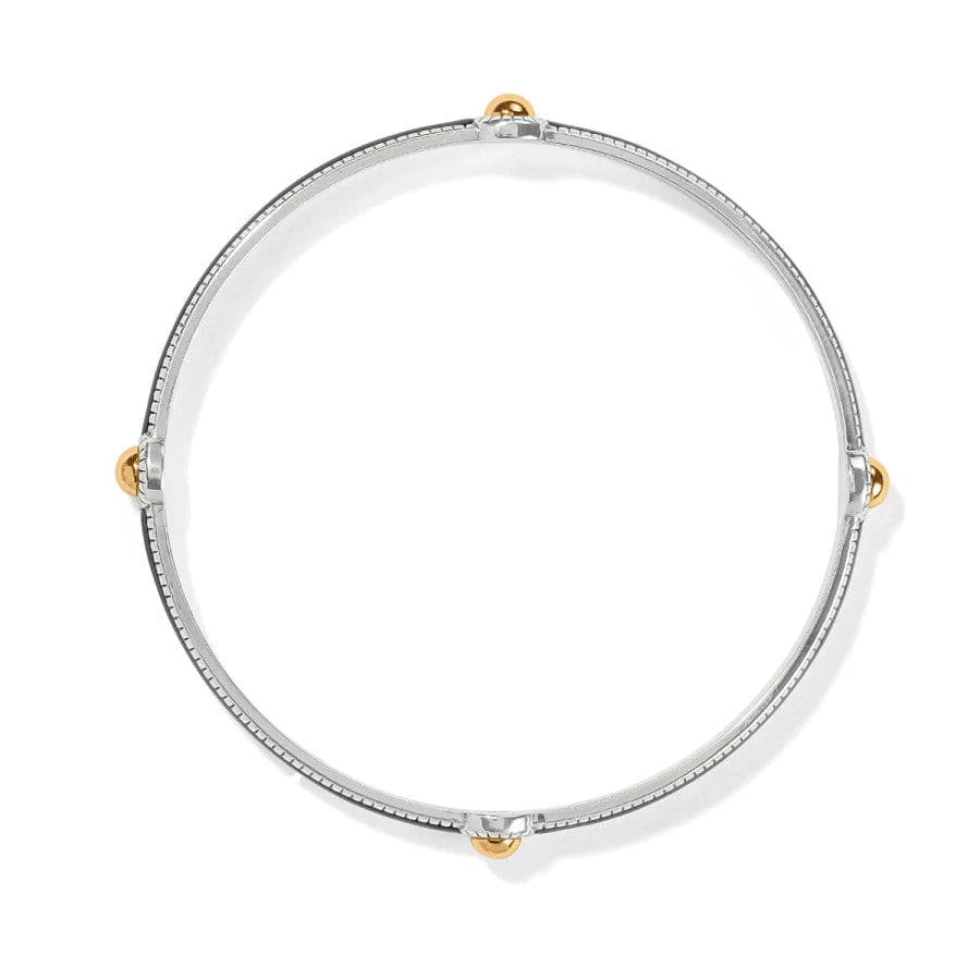 Brighton | Interlok Noir Slim Bangle