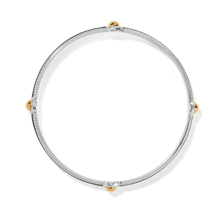 Brighton | Interlok Noir Slim Bangle