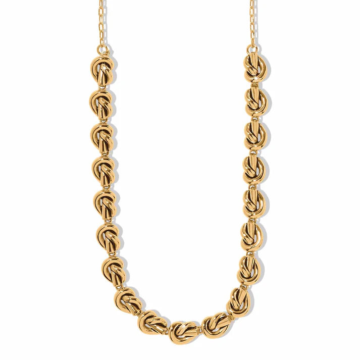 Brighton | Interlok Single Knot Statement Collar Necklace in Gold