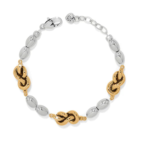 Brighton | Interlok Single Knot Drops Bracelet in Two Tone