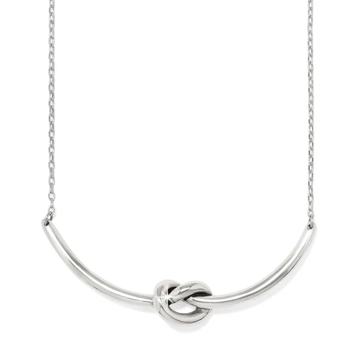 Brighton | Interlok Single Knot Necklace in Silver