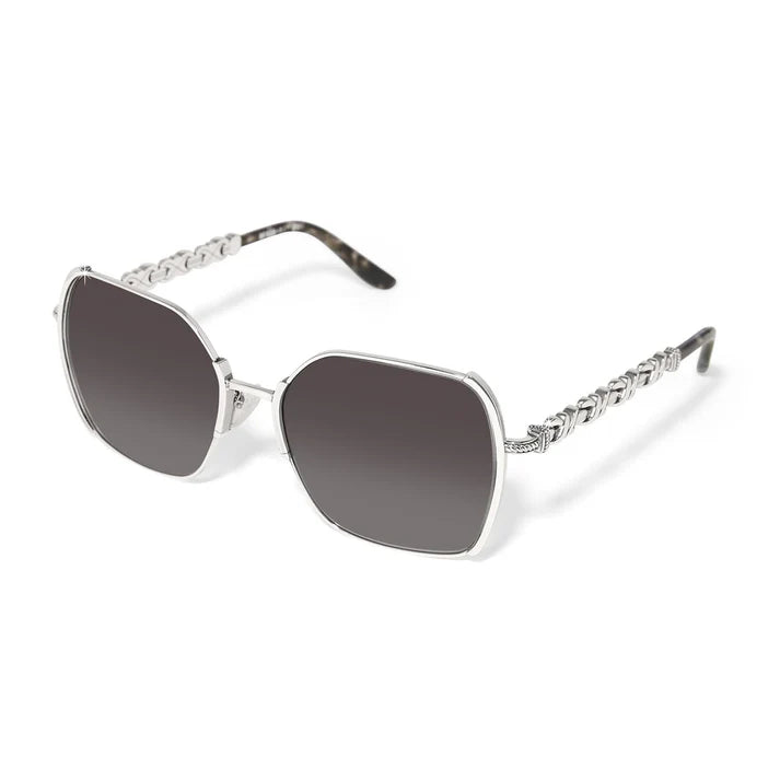Brighton | Interlok Twist Sunglasses in Silver