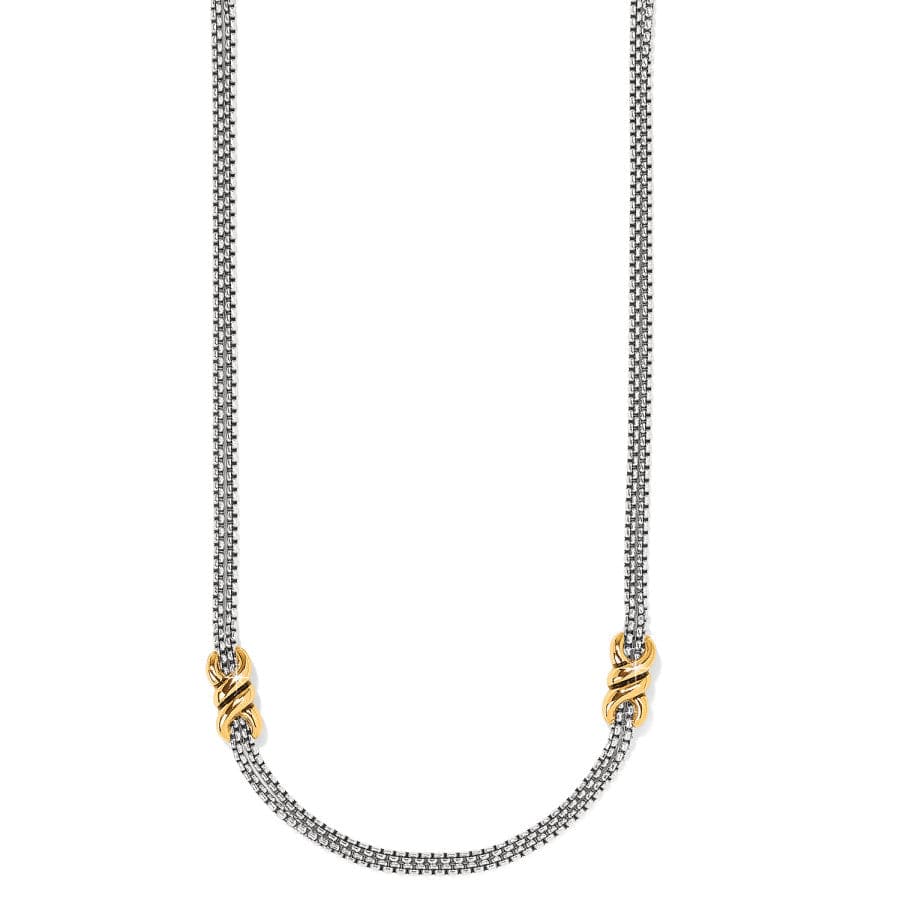 Brighton | Interlok Twist Two Tone Double Chain Neckalce