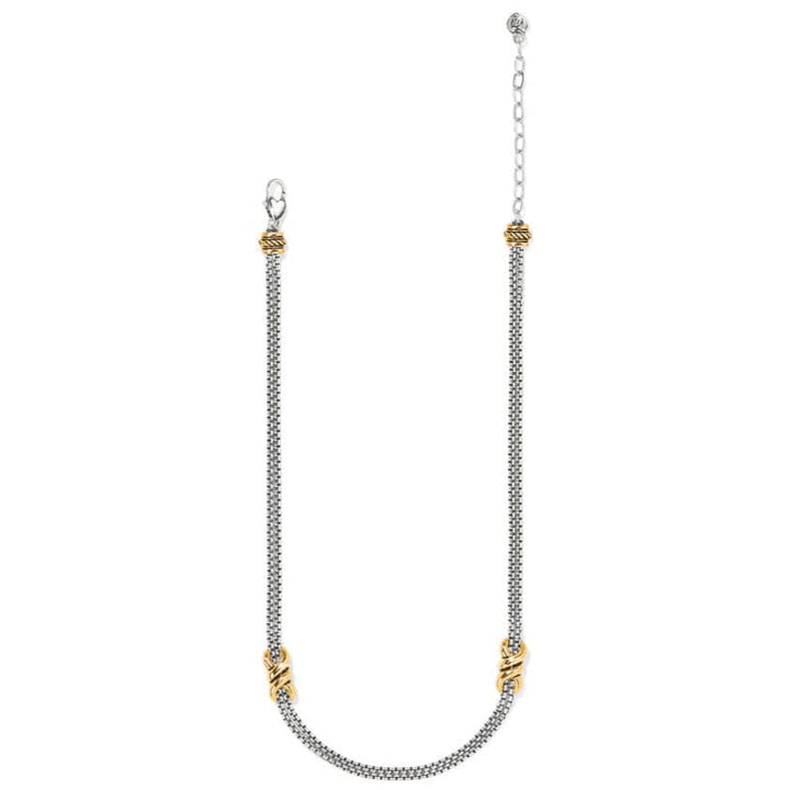 Brighton | Interlok Twist Two Tone Double Chain Neckalce