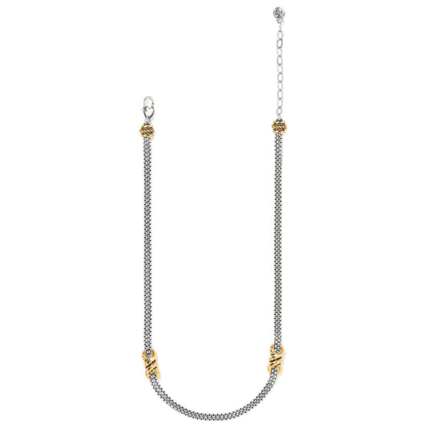 Brighton | Interlok Twist Two Tone Double Chain Neckalce