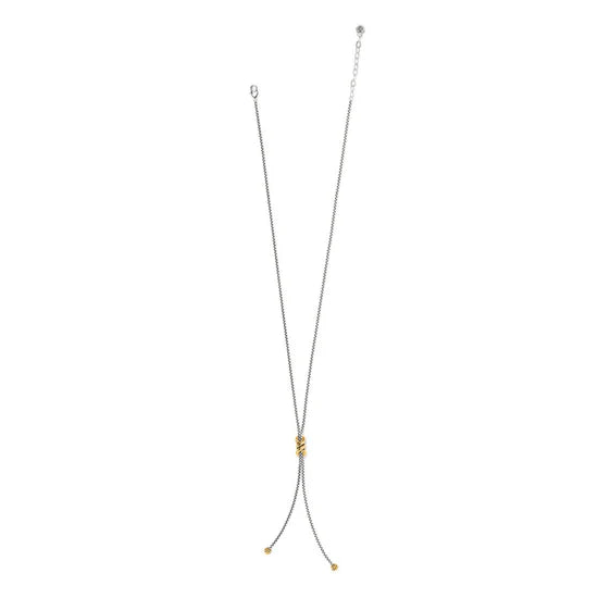 Brighton | Interlok Twist Two Tone Lariat Necklace