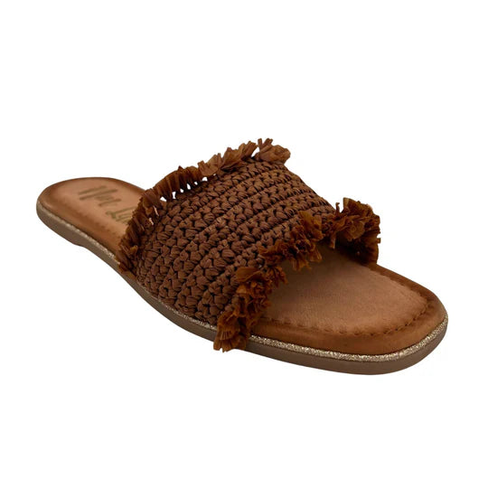 Online Exclusive | Juana Woven Sandals in Tan Brown