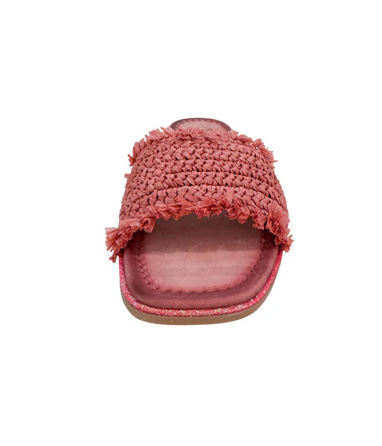 Online Exclusive | Juana Woven Sandals in Berry Pink