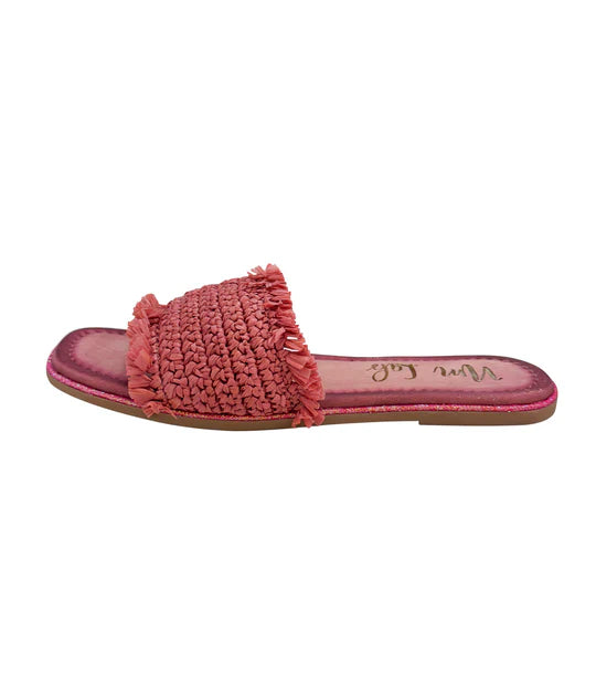 Online Exclusive | Juana Woven Sandals in Berry Pink