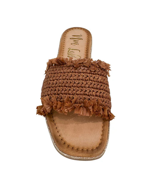 Online Exclusive | Juana Woven Sandals in Tan Brown