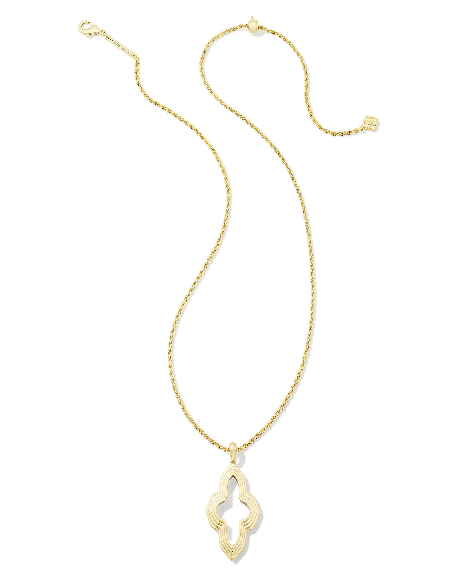 Kendra Scott | Abbie Small Long Pendant Necklace in Mixed Metal - Giddy Up Glamour Boutique