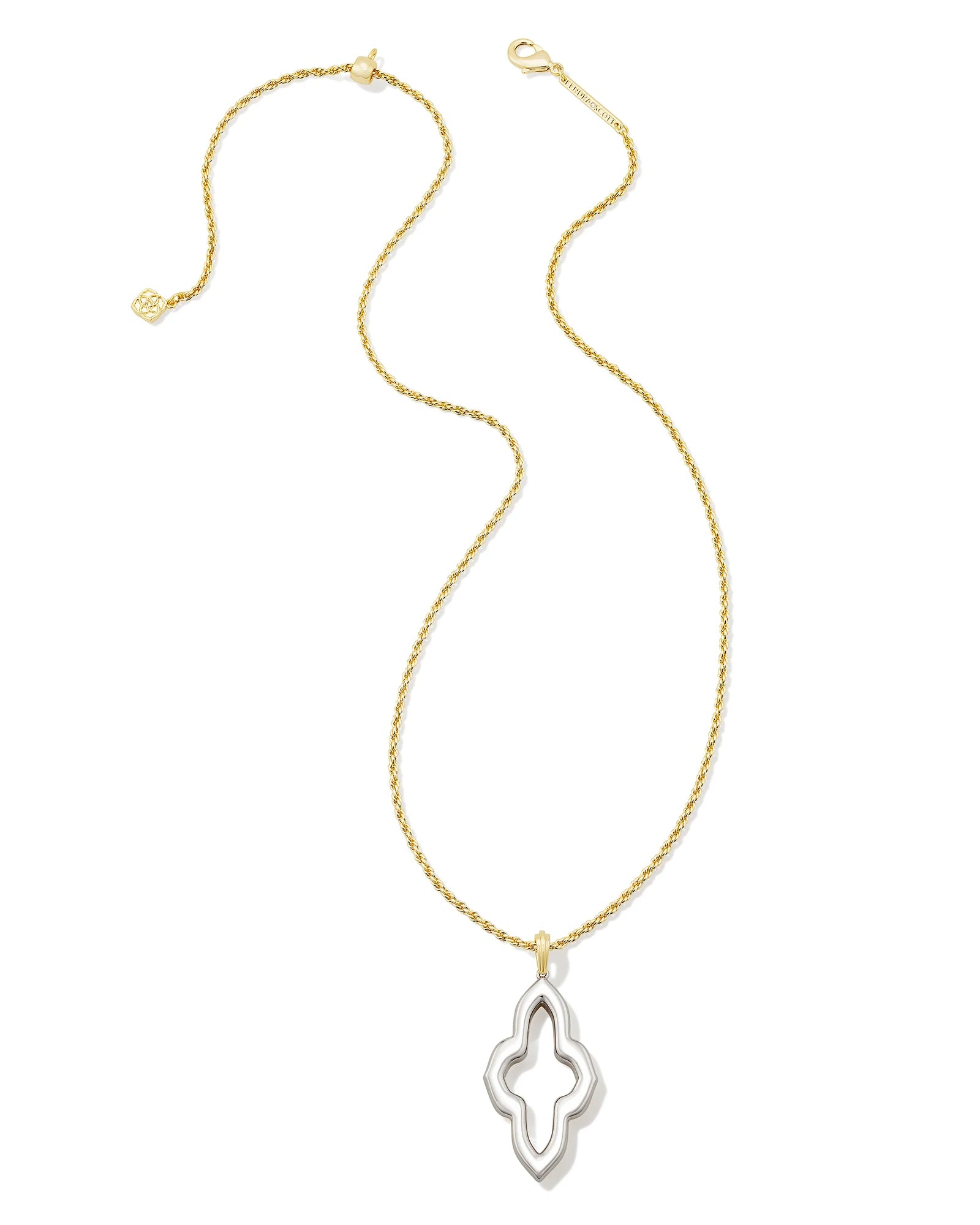 Kendra Scott | Abbie Small Long Pendant Necklace in Mixed Metal - Giddy Up Glamour Boutique
