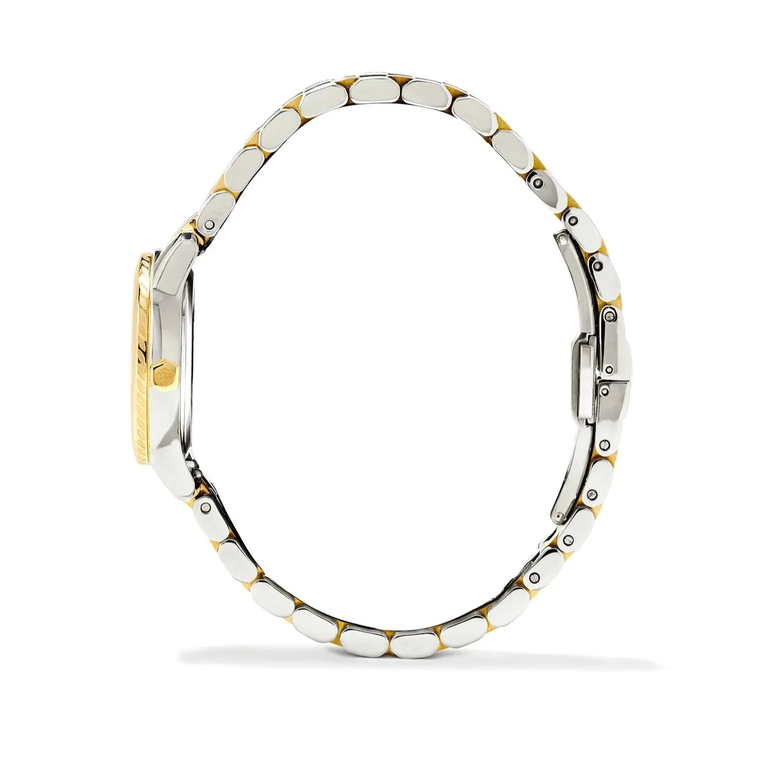 Kendra Scott | Alex Two Tone Stainless Steel 28mm Watch in Ivory Mother-of-Pearl
