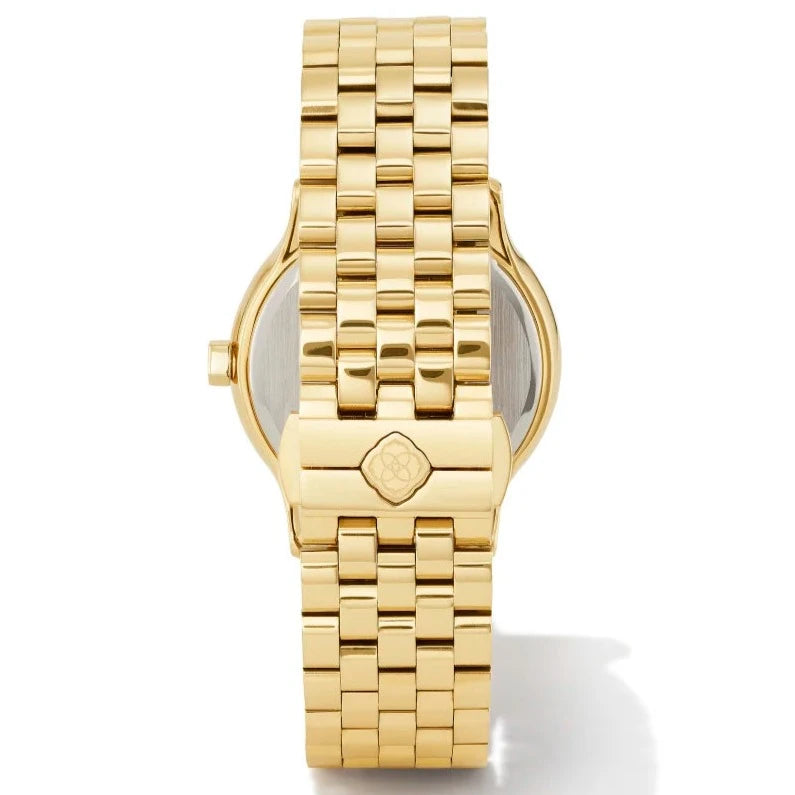 Kendra Scott | Alex Gold Tone Stainless Steel 35mm Watch in Burgundy Quartz