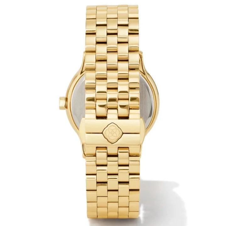 Kendra Scott | Alex Gold Tone Stainless Steel 35mm Watch in Burgundy Quartz