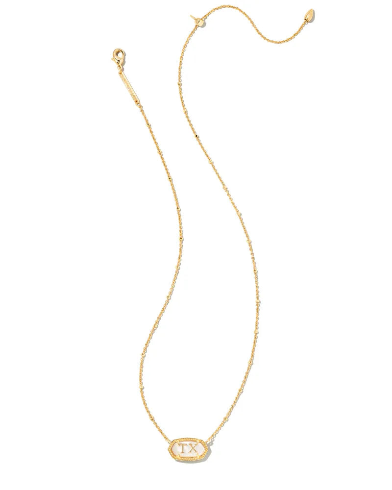 Kendra Scott | Elisa Gold Texas Necklace in Ivory Mother of Pearl - Giddy Up Glamour Boutique