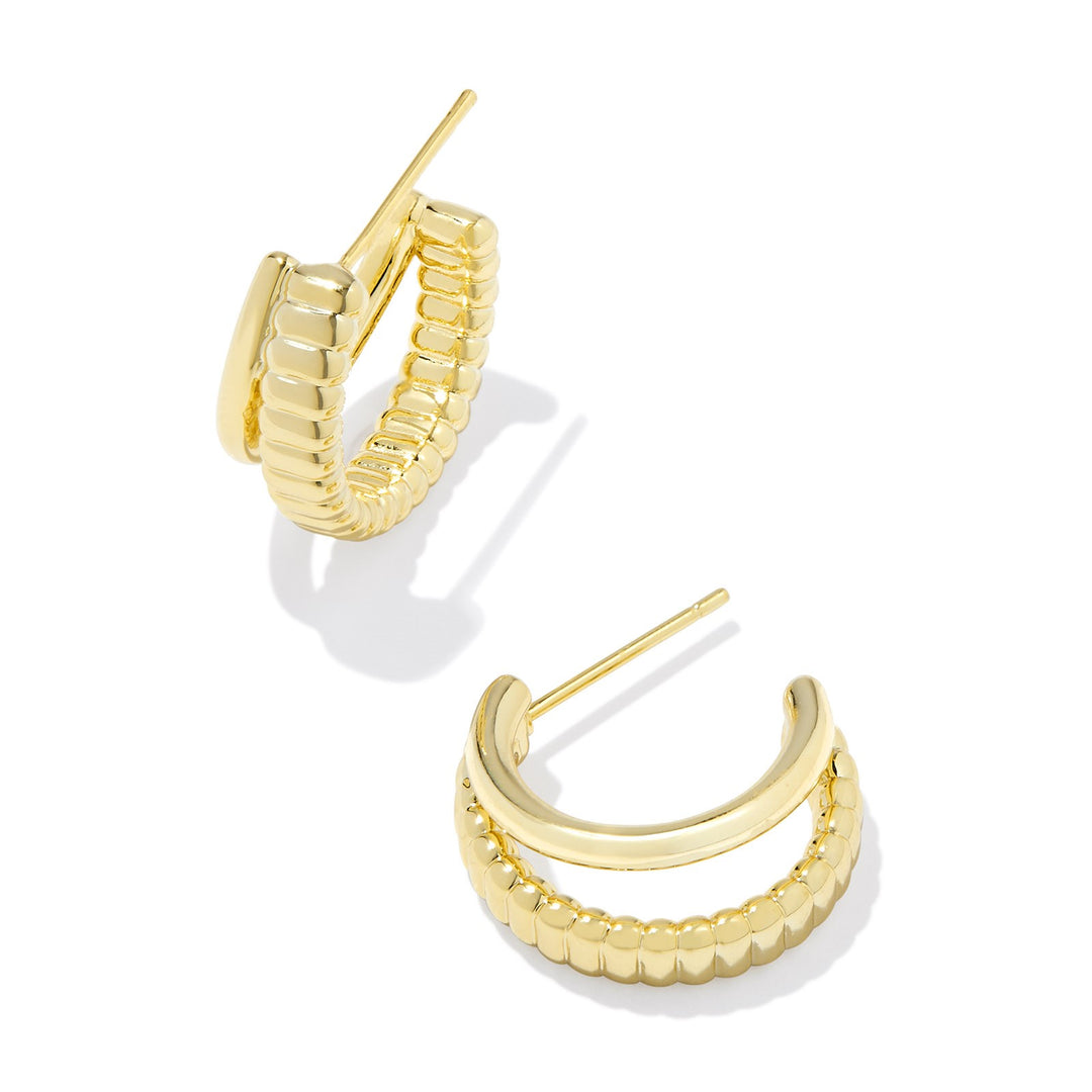 Kendra Scott | Layne Gold Huggie Earrings - Giddy Up Glamour Boutique