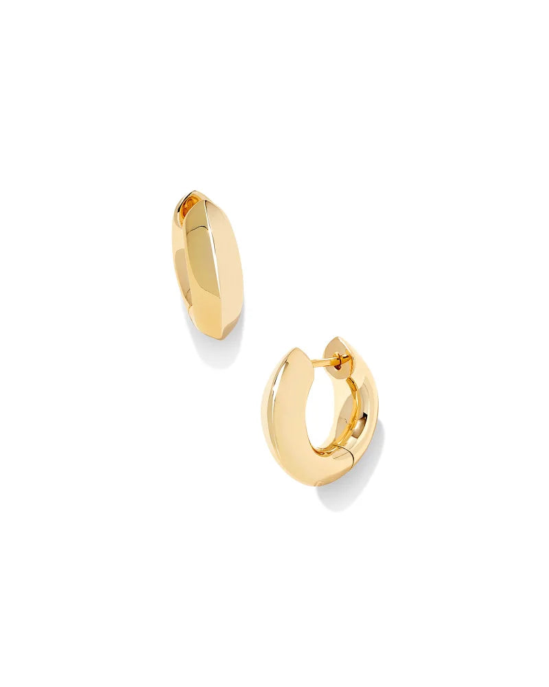 Kendra Scott | Mikki Huggie Earrings in Gold - Giddy Up Glamour Boutique