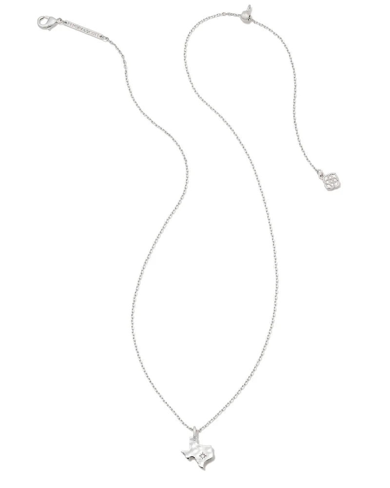 Kendra Scott | Texas Short Pendant Necklace in Silver - Giddy Up Glamour Boutique