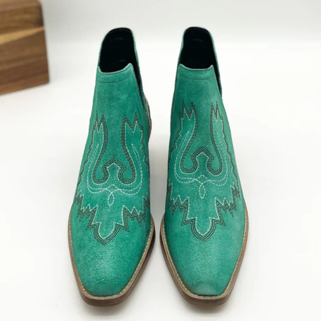 Online Exclusive | Kickin' Booties in Turquoise Suede