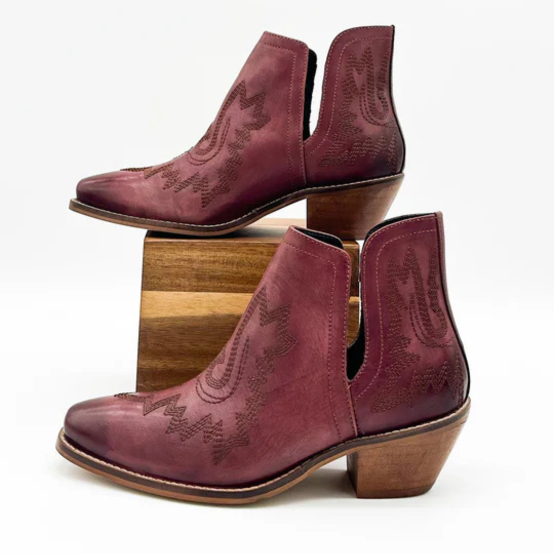 Online Exclusive | Kickin' Booties in Burgundy