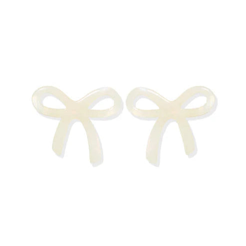Linny Co | Kylie Bow Earrings in Iridescent