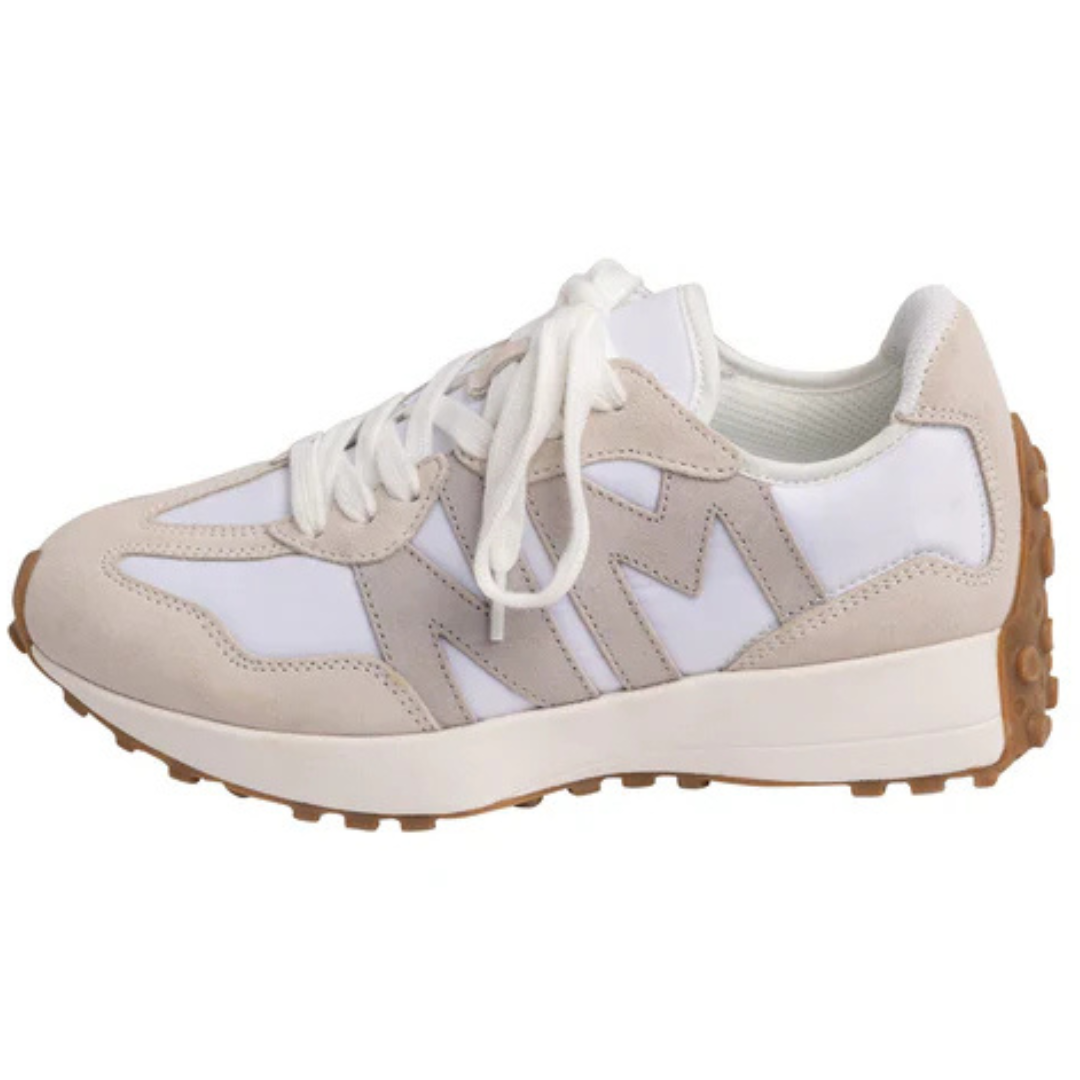 Online Exclusive | Lace Up Running Sneakers in White