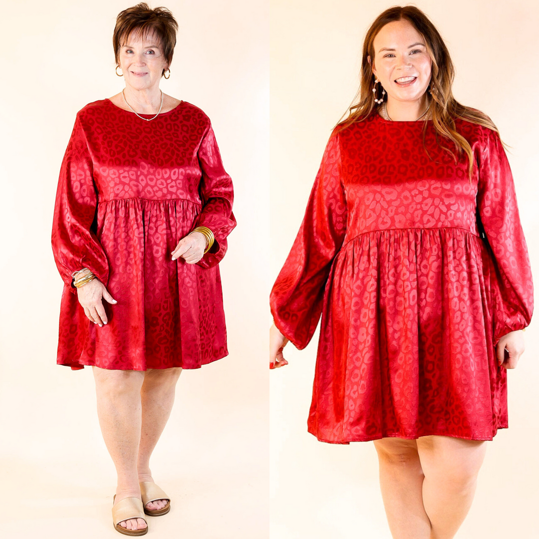 dark red babydoll dress Burgundy Swiss Dot Dress - Babydoll Dress - Long Sleeve Dress