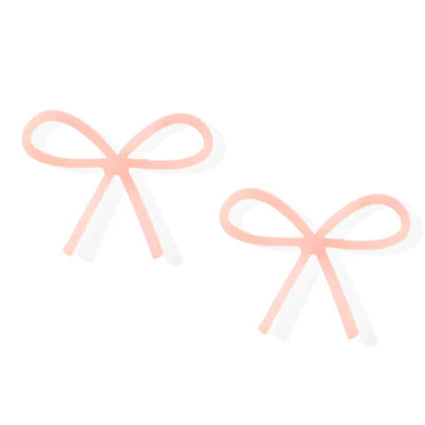Linny Co | Lola Bow Earring in Baby Pink