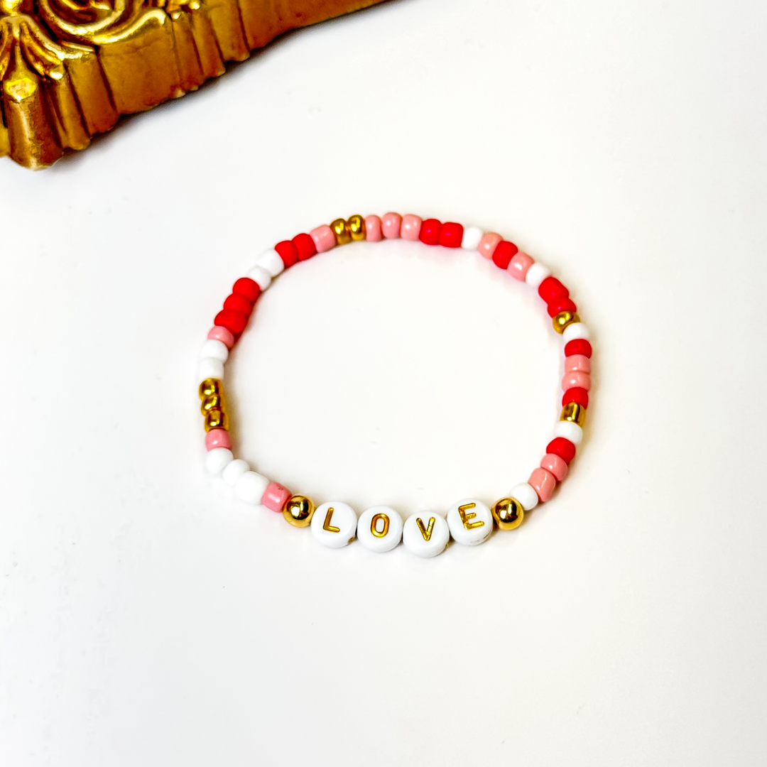 Buy 3 for $10 | Valentine's Day Friendship Stretch Bracelets - Giddy Up Glamour Boutique
