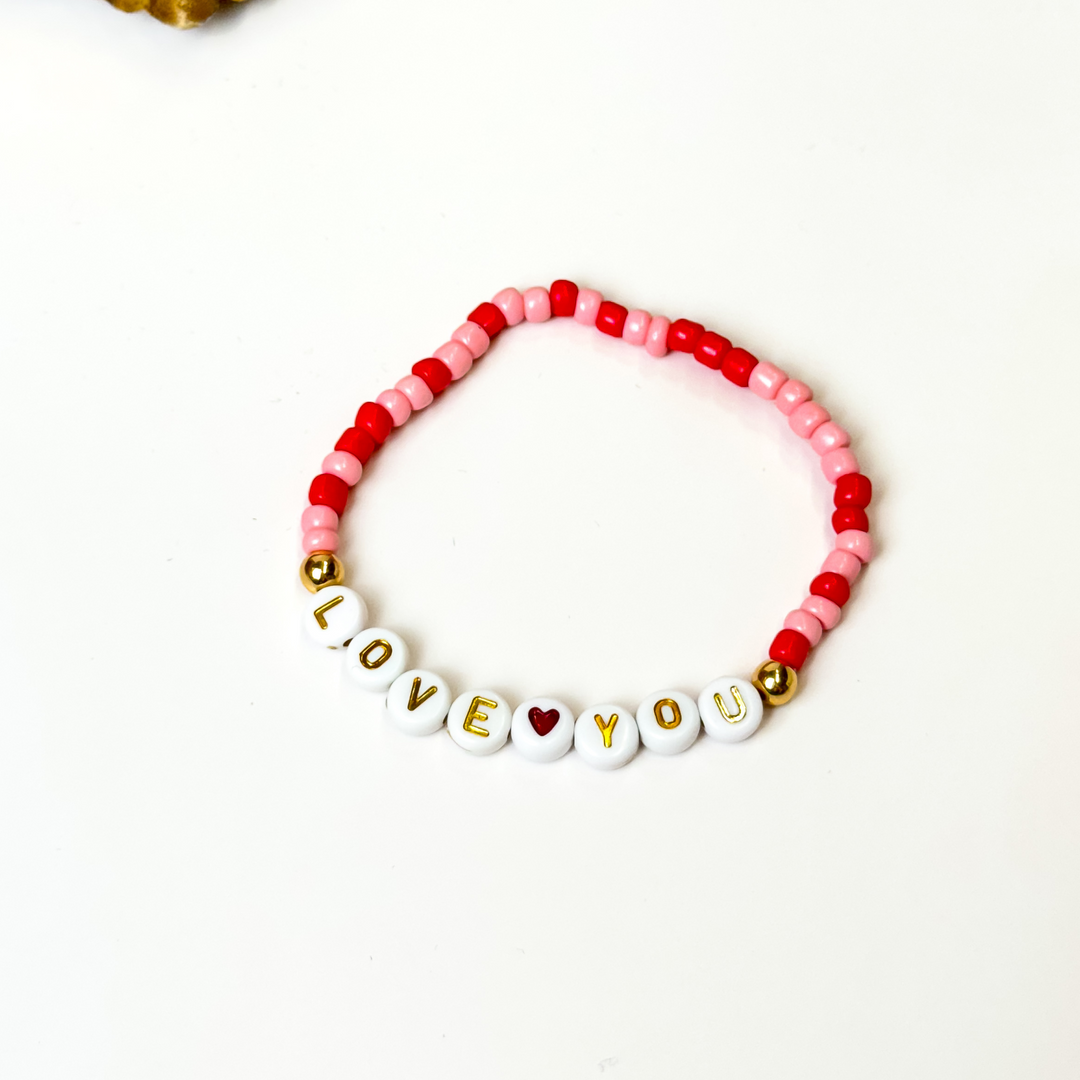 Buy 3 for $10 | Valentine's Day Friendship Stretch Bracelets - Giddy Up Glamour Boutique