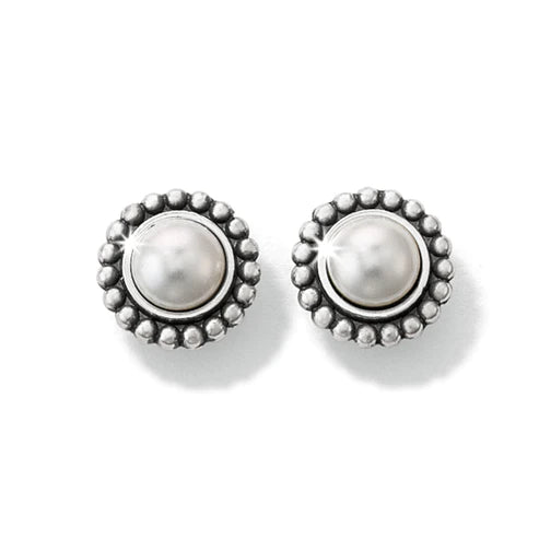 Brighton | Luster Mini Post Earrings in Silver Tone - Giddy Up Glamour Boutique