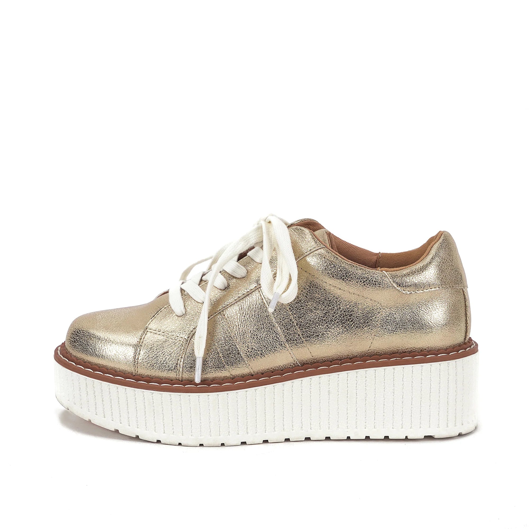 Yellow Box | Marcell Flatform Sneaker in Gold