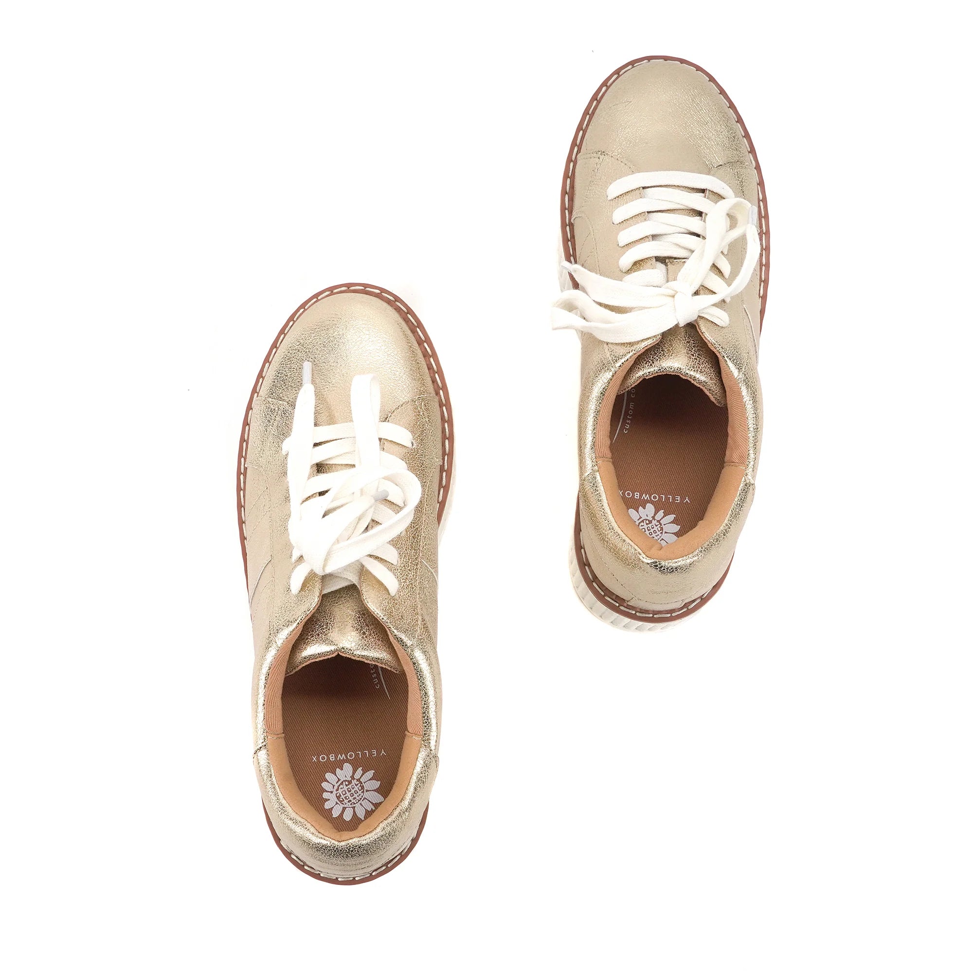 Yellow Box | Marcell Flatform Sneaker in Gold