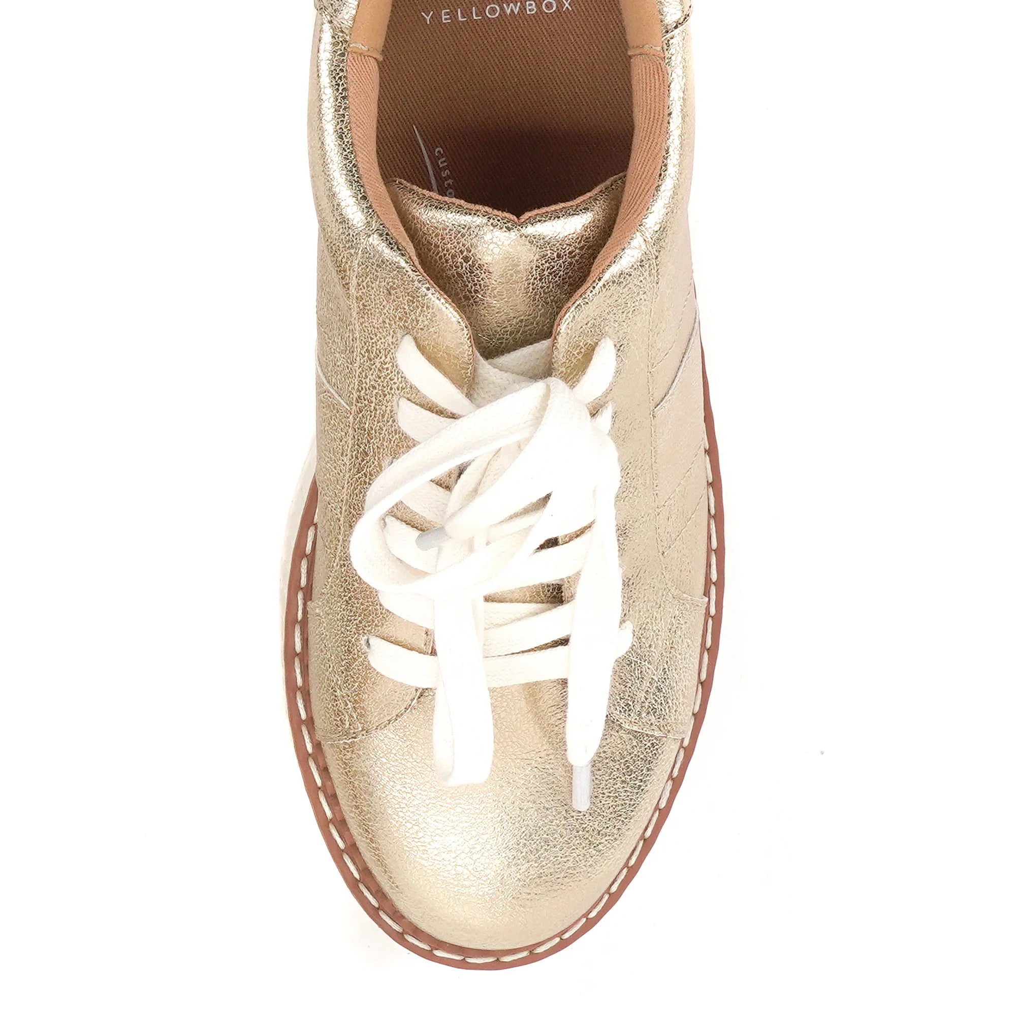 Yellow Box | Marcell Flatform Sneaker in Gold