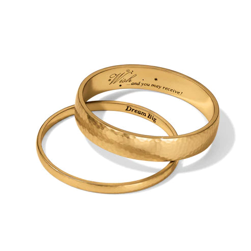 Brighton | Mars Narrow Bangle Bracelet in Gold Tone - Giddy Up Glamour Boutique