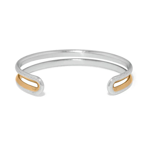 Brighton | Medici Flex Cuff Two Tone Bracelet in Silver and Gold Tone