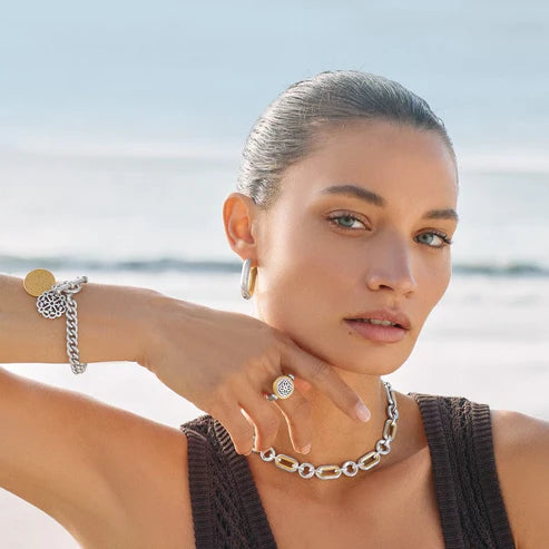 Brighton | Medici Link Two Tone Necklace - Giddy Up Glamour Boutique