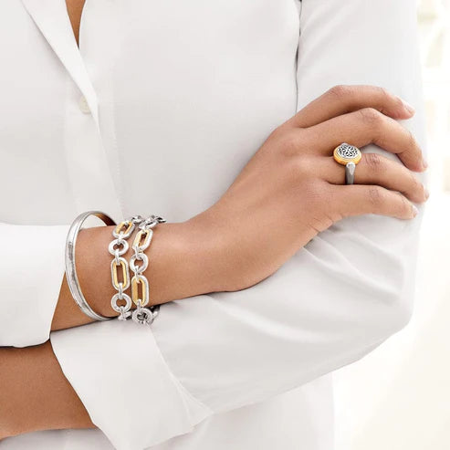 Brighton | Medici Two Tone Link Bracelet - Giddy Up Glamour Boutique